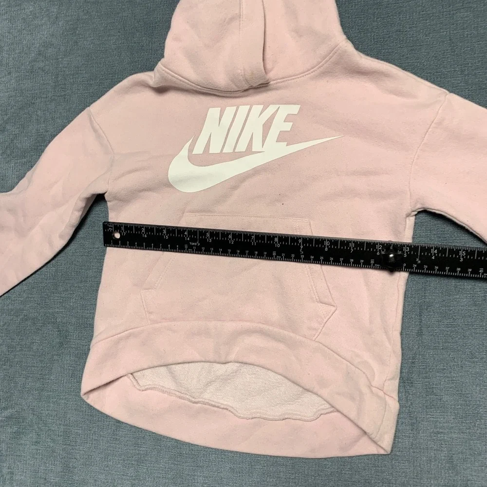 Nike Sportswear Club Fleece Hoodie Girls 5 Pink Swoosh Logo Gorpcore Activewear